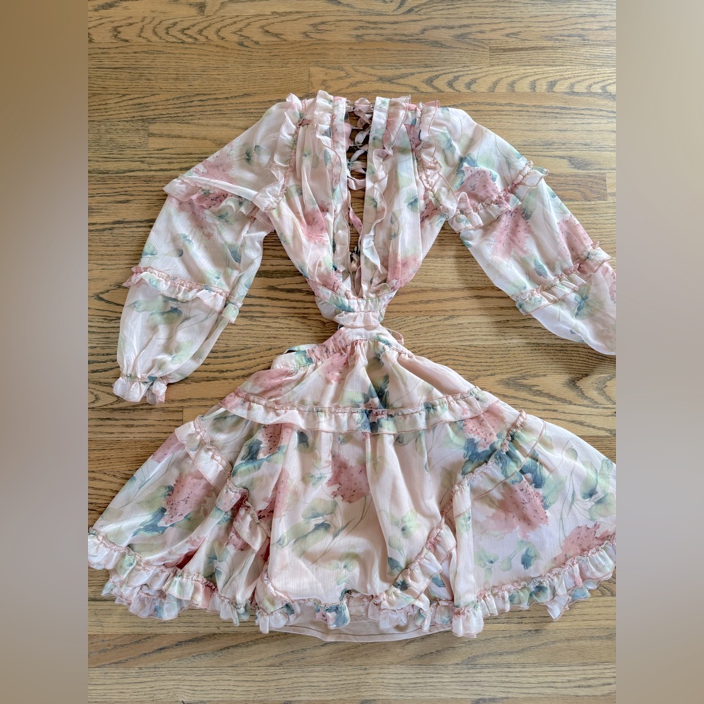 L'ATISTE Peach and Cream Dress